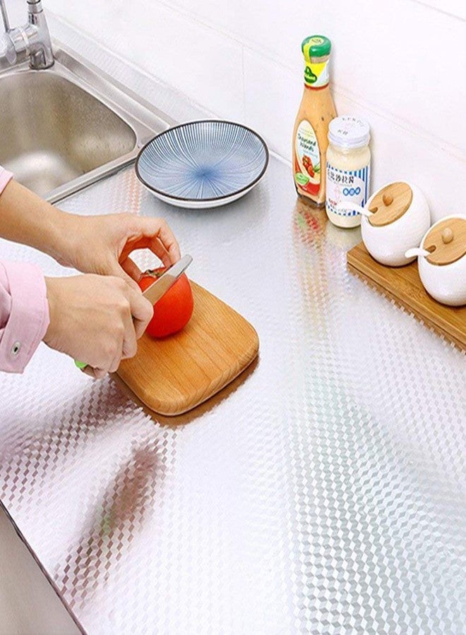 HomeFast Kitchen Backsplash Waterproof Aluminum Foil Stickers, Kitchen Oil Proof Wallpaper, Self Adhesive Kitchen Aluminum Foil Stickers (40cm X 100cm) - Image 2